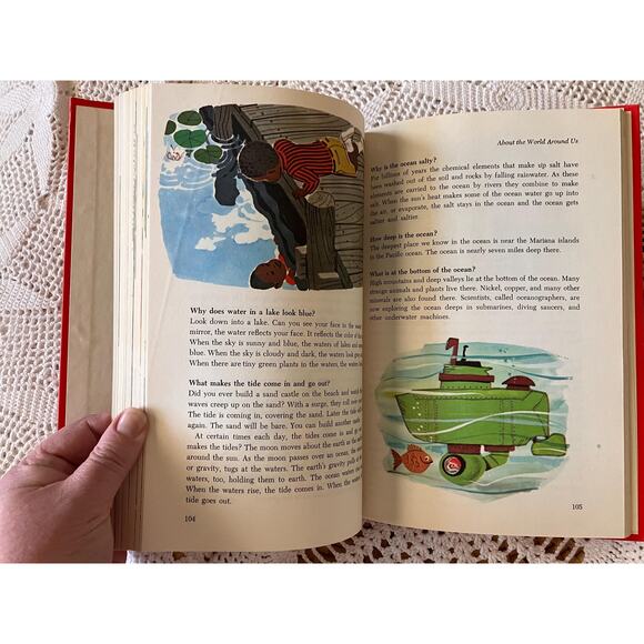 Vintage 'Questions Children Ask' Hardcover Book: 1982 Educational Science - Picture 5 of 9